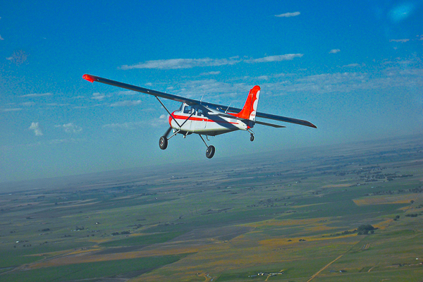 In flight